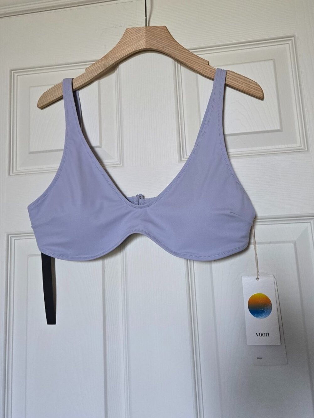 Vuori Women's Aqua Triangle Top in Peri NWT - Size XL